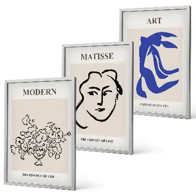 Fotowand met abstracte minimalistische posters