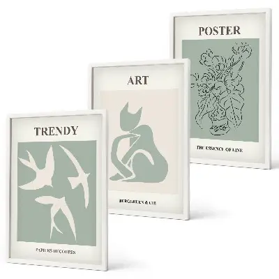 Wanddecoratie set schilderijen Stylowe ilustracje Matisse