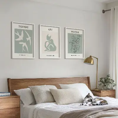 Wanddecoratie set met Matisse illustraties stijlvolle schilderijen