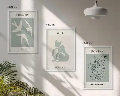 Wanddecoratie set met Matisse illustraties stijlvolle schilderijen