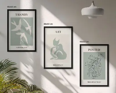 Wanddecoratie set met Matisse illustraties stijlvolle schilderijen