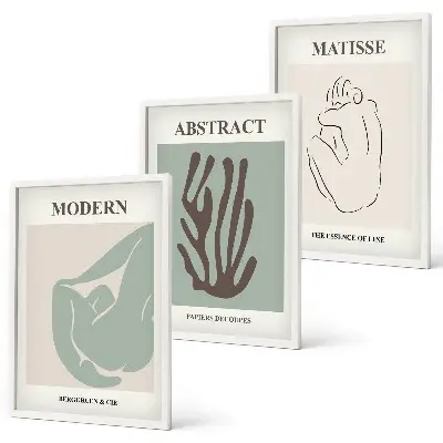 Fotowand stijlvolle abstracte Matisse kunstwerken