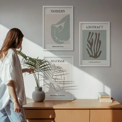Fotowand stijlvolle abstracte Matisse kunstwerken