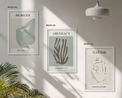Fotowand stijlvolle abstracte Matisse kunstwerken