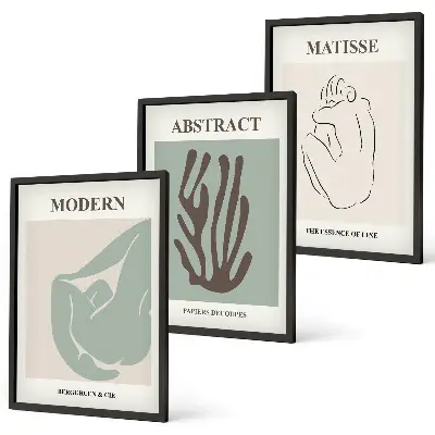 Fotowand stijlvolle abstracte Matisse kunstwerken