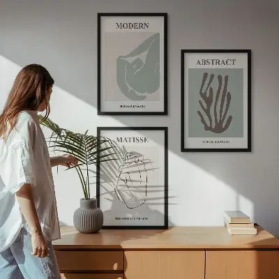 Fotowand stijlvolle abstracte Matisse kunstwerken