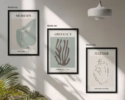 Fotowand stijlvolle abstracte Matisse kunstwerken
