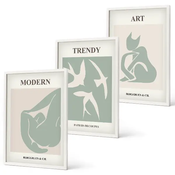 Fotowand met abstracte figuren van Matisse