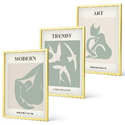 Fotowand met abstracte figuren van Matisse