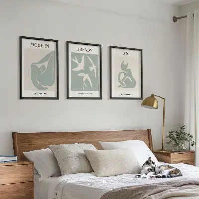 Fotowand met abstracte figuren van Matisse