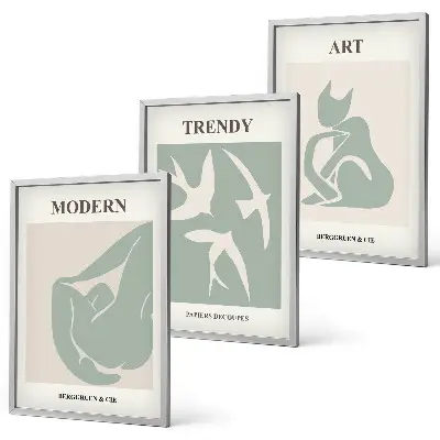 Fotowand met abstracte figuren van Matisse