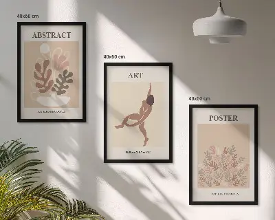 Wanddecoratieset schilderijen stijlvolle Matisse composities