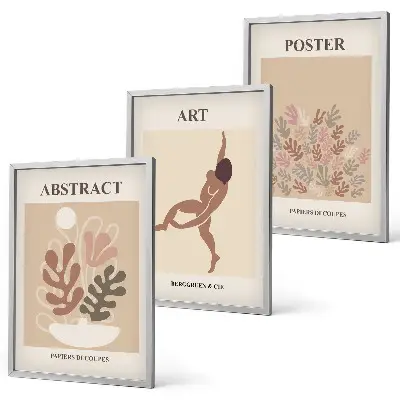 Wanddecoratieset schilderijen stijlvolle Matisse composities
