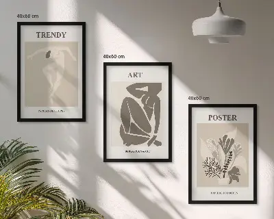 Set wanddecoratie met Matisse plantfiguren schilderijen set