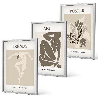 Wanddecoratie set schilderijen Figury roślinne Matisse
