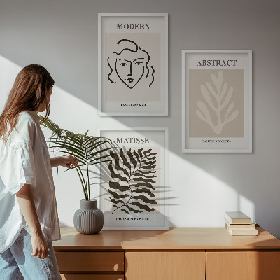 Fotowand Twarz liście sztuka Matisse