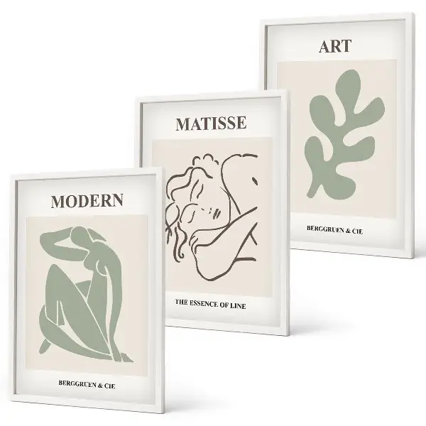 Fotowand met stijlvolle planten en design