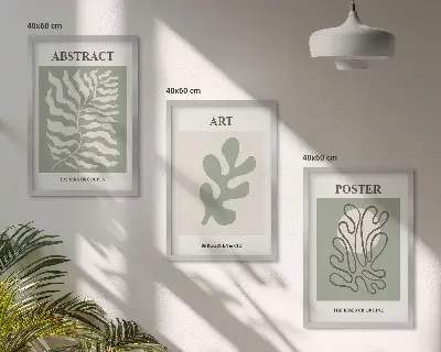 Fotowand met botanische Matisse-posters