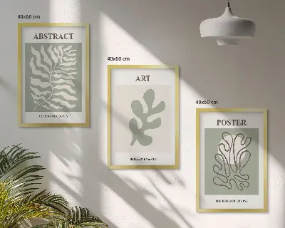 Fotowand met botanische Matisse-posters