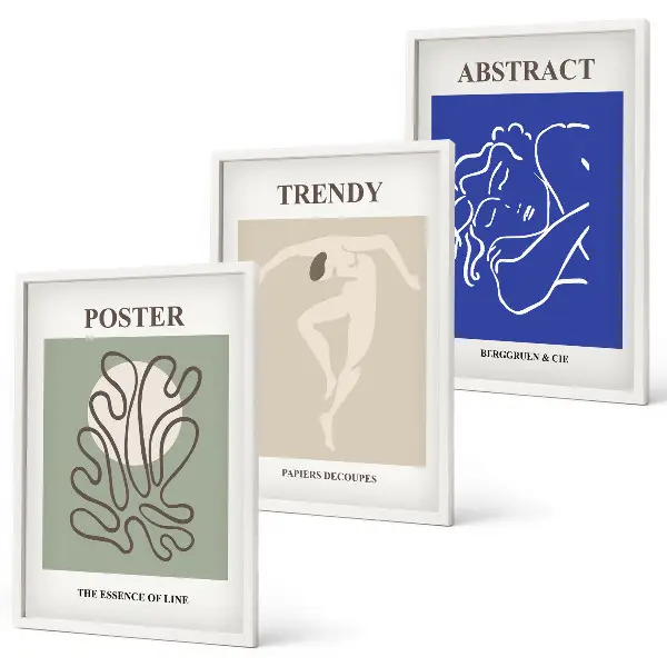 Fotowand met pastelkleurige kunst van Henri Matisse