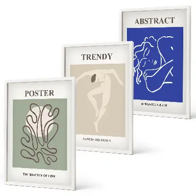 Fotowand met pastelkleurige kunst van Henri Matisse