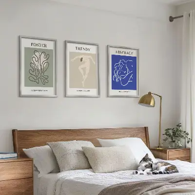 Fotowand met pastelkleurige kunst van Henri Matisse