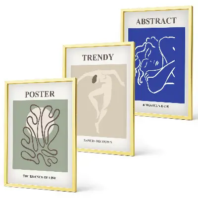 Fotowand met pastelkleurige kunst van Henri Matisse