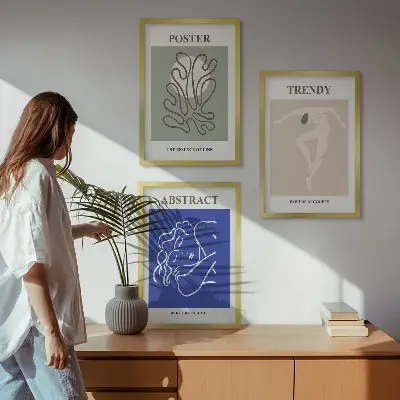 Fotowand met pastelkleurige kunst van Henri Matisse