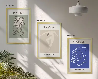Fotowand met pastelkleurige kunst van Henri Matisse