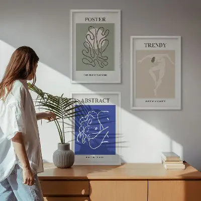 Fotowand met pastelkleurige kunst van Henri Matisse