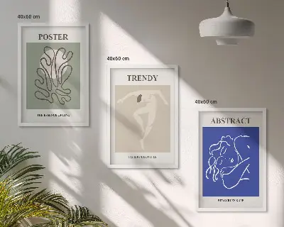 Fotowand met pastelkleurige kunst van Henri Matisse