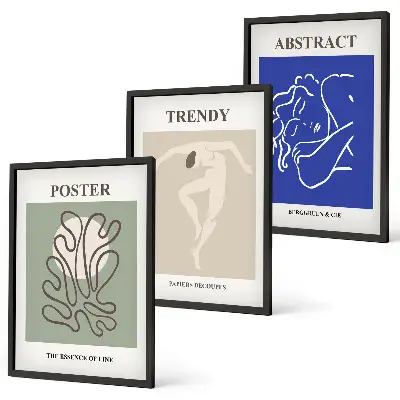 Fotowand met pastelkleurige kunst van Henri Matisse