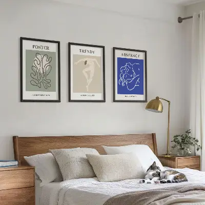 Fotowand met pastelkleurige kunst van Henri Matisse