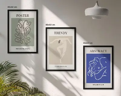Fotowand met pastelkleurige kunst van Henri Matisse
