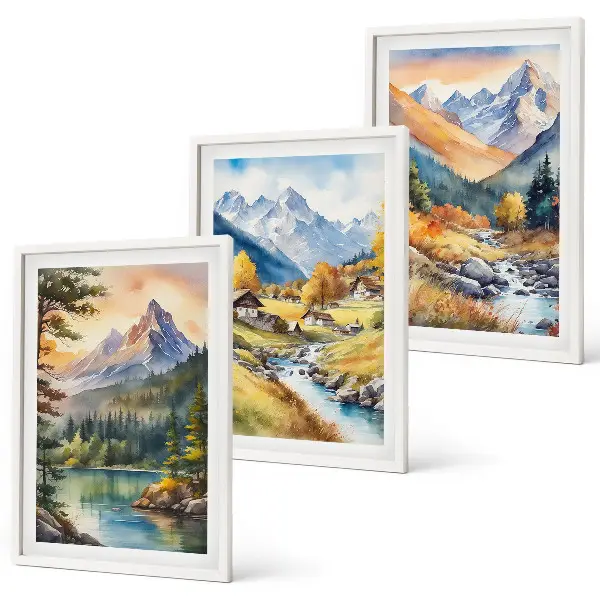 Fotowand berglandschap met een rivier