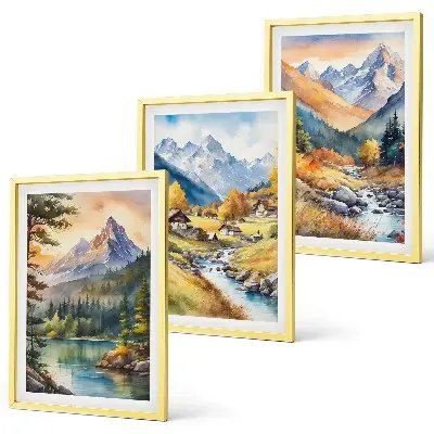 Fotowand berglandschap met een rivier