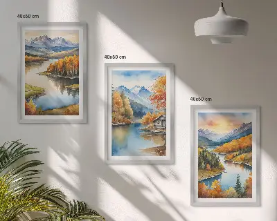Fotowand herfstige berglandschappen