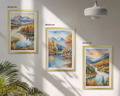 Fotowand herfstige berglandschappen
