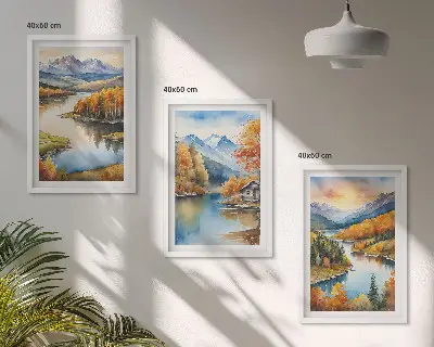 Fotowand herfstige berglandschappen