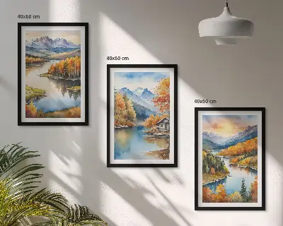 Fotowand herfstige berglandschappen