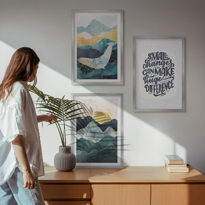 Fotowand Abstrakcyjne góry inspiracja