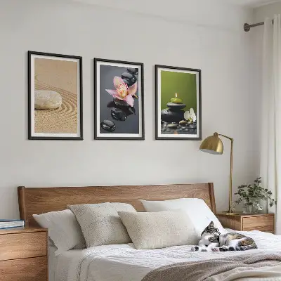 Fotowand met ontspannende zen steenmotieven