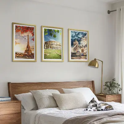 Fotowand met monumenten van Europa