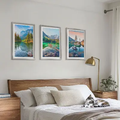 Fotowand natuurlandschap met bergmeren
