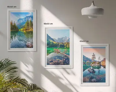 Fotowand natuurlandschap met bergmeren