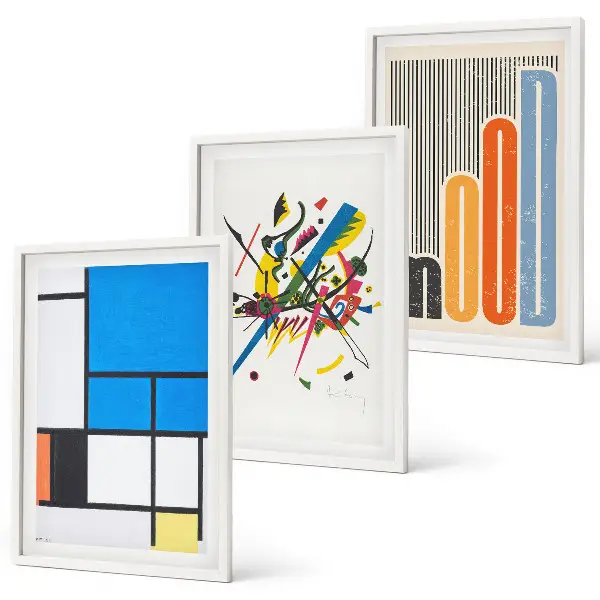 Fotowand met abstracte moderne geometrische vormen