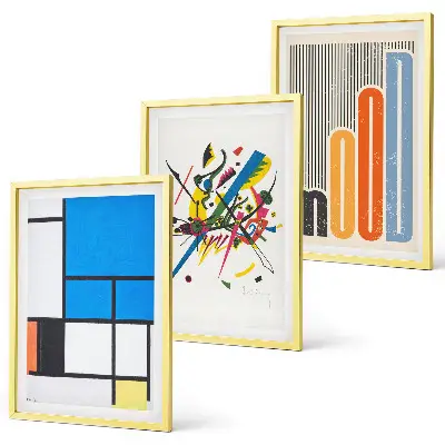 Fotowand met abstracte moderne geometrische vormen
