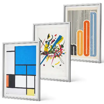 Fotowand met abstracte moderne geometrische vormen