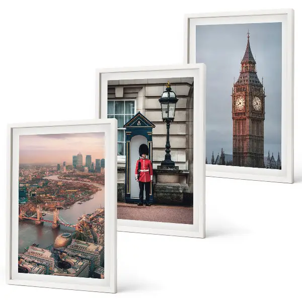 Fotowand met de Tower Bridge en de Big Ben in Londen