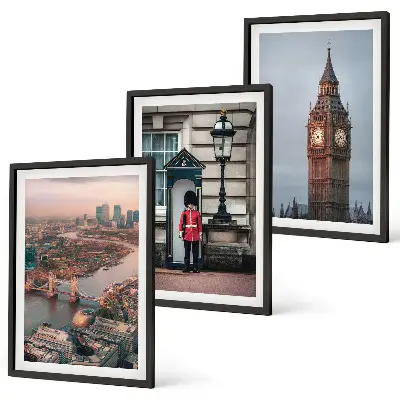 Fotowand met de Tower Bridge en de Big Ben in Londen